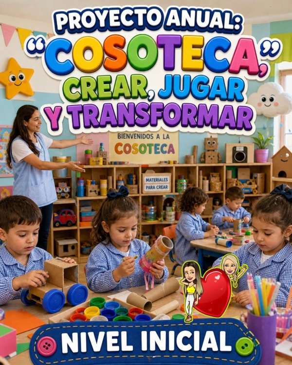 Producto - PROYECTO ANUAL. COSOTECA. CREAR  JUGAR Y TRANSFORMAR. NIVEL INICIAL