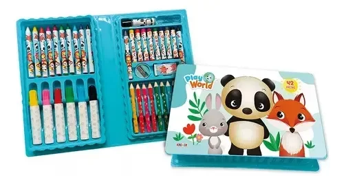Producto - SET DE ARTE PLAY WORLD ANIMALES