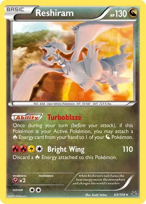 Producto - Reshiram - 63/108 - Roaring Skies - Holo