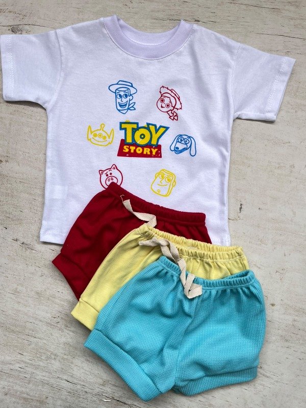 Producto - Conjunto remera personajes + short 9/24M (precio por curva) - 0