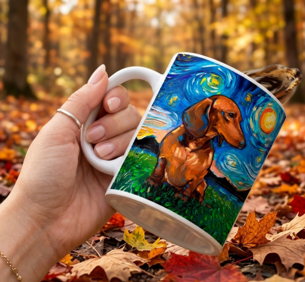 Producto - taza perro salchicha full color mod 3