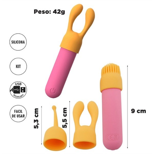 Producto - BALA VIBRADORA CON CABEZALES INTERCAMBIABLES