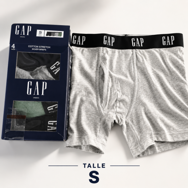 Producto - Pack de 4 boxers gap algodón talle S