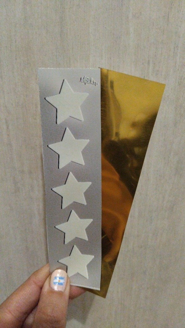 Producto - Termotransferible ORO Tirita (4x14cm) Estrellas #1 chicas