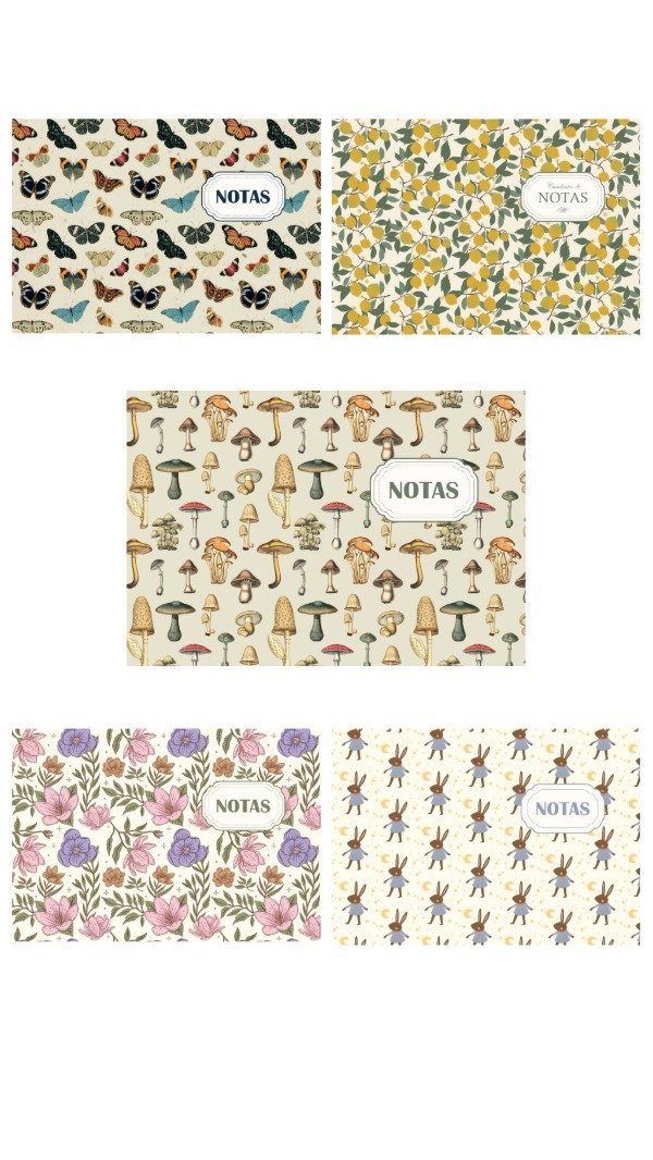 Producto - Imprimible cuadernos tapa blanda x 1 diseño