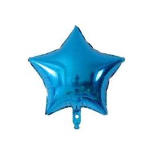 Producto - Globo estrella 10" (25cm) color celeste x10un