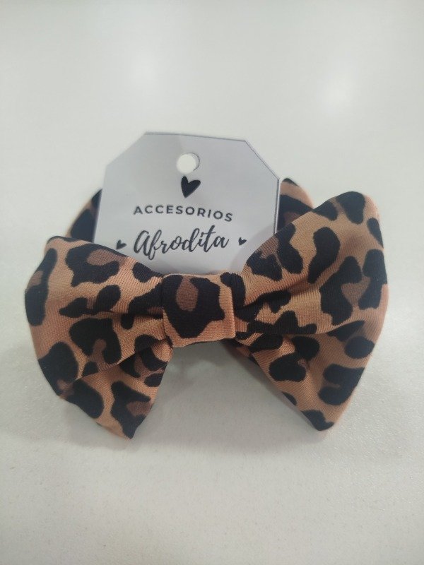Producto - Colita moños x2 animal print marron