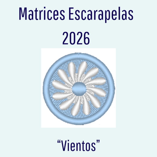 Producto - Matriz de Bordado - Escarapelas 2026 - " Vientos"