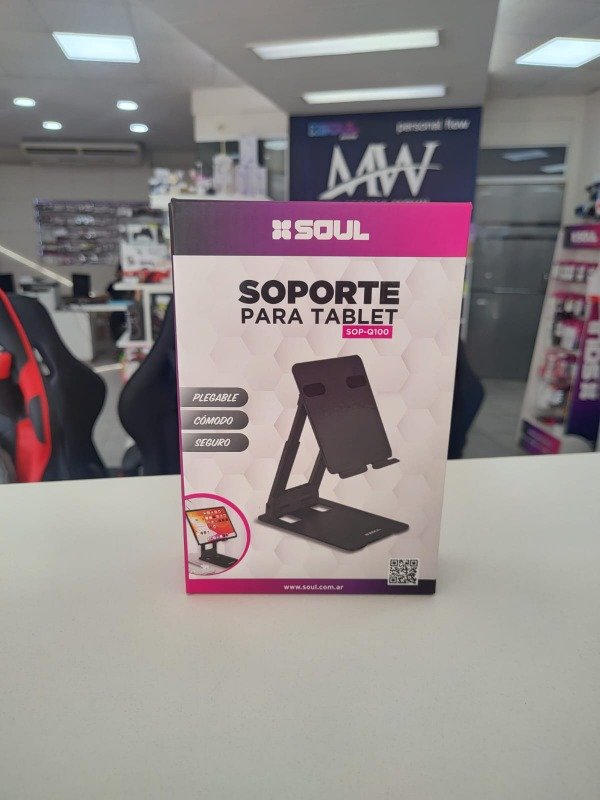 Producto - Soporte Escritorio Pegable p/Tablet Q100 Soul SOP-Q100