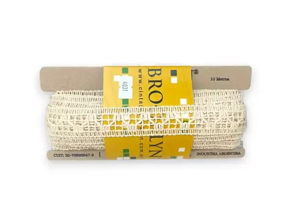 Producto - ENTREDOS ALGODON BROOKLYN NATURAL 2.5 CM