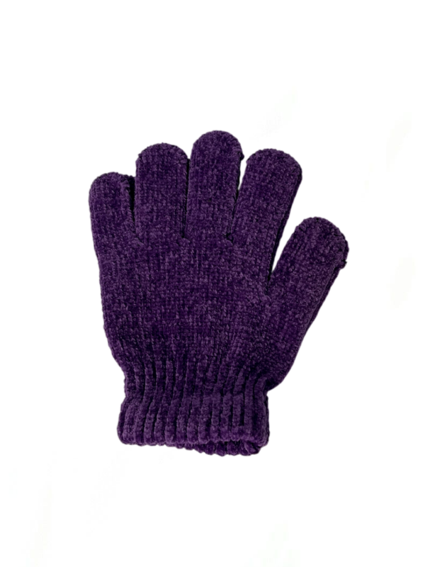 Producto - guantes chenille violeta
