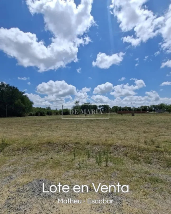 Producto - Lote de 588 m2 en Matheu en venta