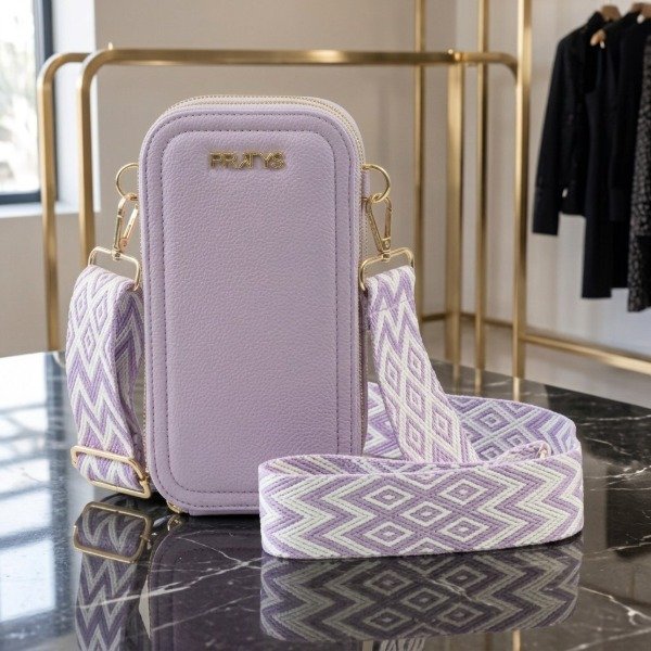 Producto - CARTERA PRATYS LISA PORTA CELULAR CON TIRA DE DISEÑO 20x5x10cm - 5