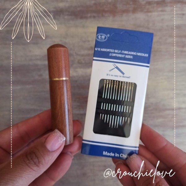 Producto - AGUJAS DE COSTURA TUBO MADERA