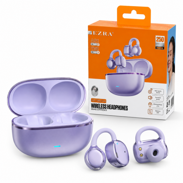 Producto - Auricular Inalámbrico Ezra Clip Oreja Con Estuche Pantalla LED TWS164. - 0