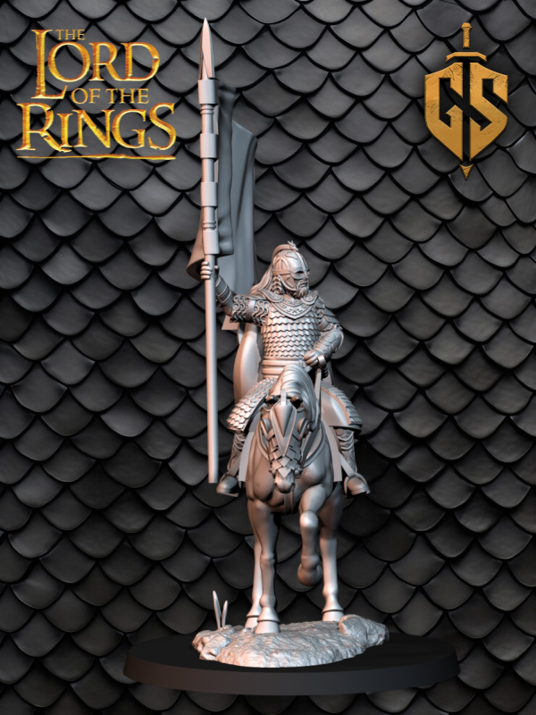 Producto - Portaestandarte Guardia Real montado - Rohan - El Señor de los Anillos - 0