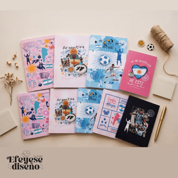 Producto - Cuaderno Tapa Blanda A5 A6 Argentina