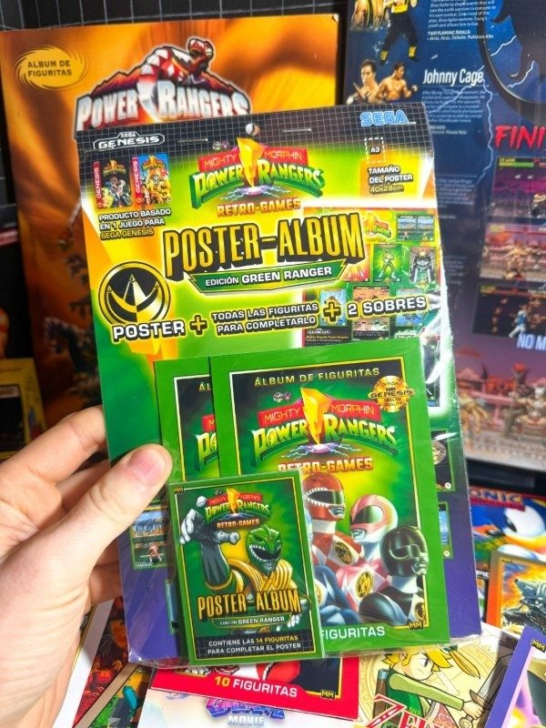 Producto - Poster-Album 1 / Mighty Mophin Power Rangers para SEGA Genesis, Ed. Green Ranger - 2