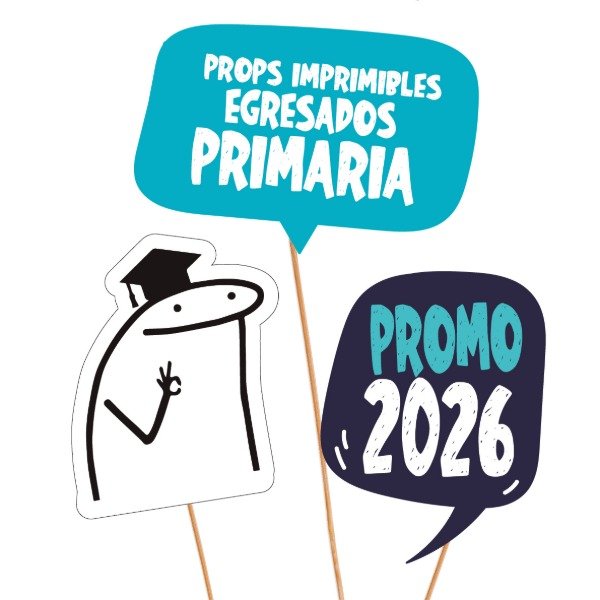 Producto - PHOTO PROPS EGRESADOS PRIMARIA COLORES 2026