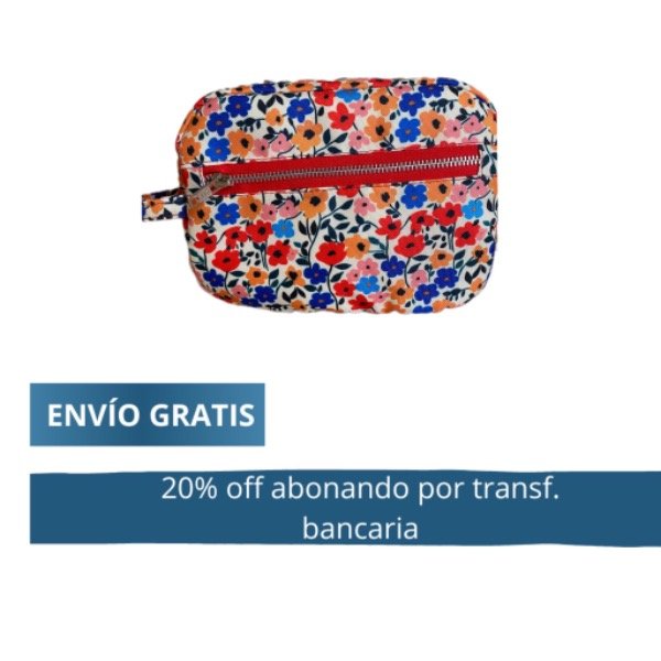 Producto - Neceserio Isotérmico Multicolor abonando por transf. Bancaria 59.840 pesos