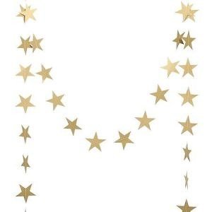 Producto - ESTRELLITAS DORADAS GLITTER 150 CM (Guirnalda)