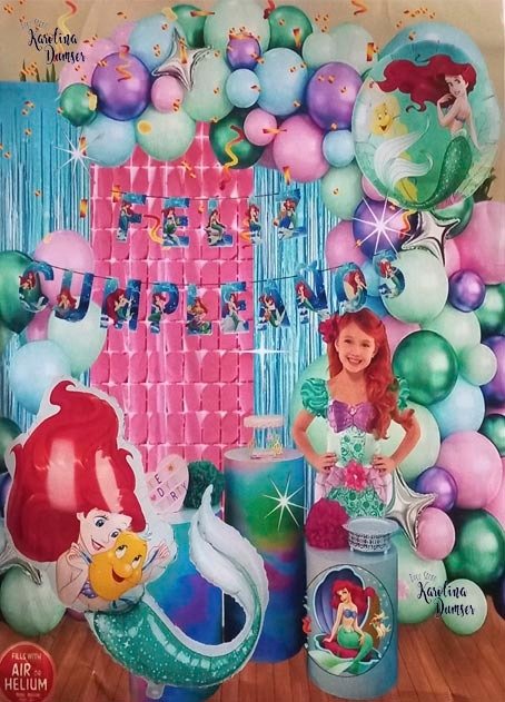 Producto - Set de Globos La Sirenita y Deco Party . 85 Artículos - 0
