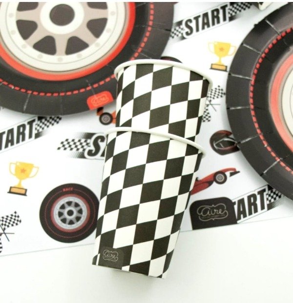 Producto - Vaso de carreras formula1 x 8 un Cars moto