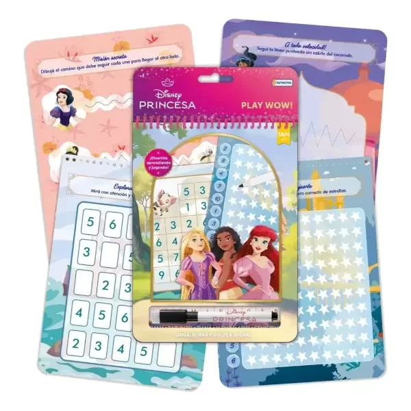 Producto - Play Wow Libro de actividades reutilizable Princesas Disney