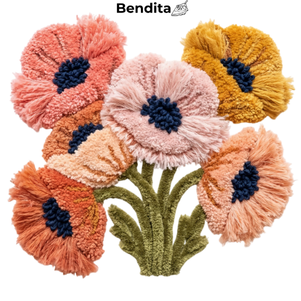 Producto - Bendita Plancha 346 Flores bordadas
