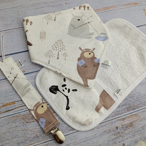 Producto - SET BABERO BABITA Y PORTA CHUPETE-  varios modelos - 4