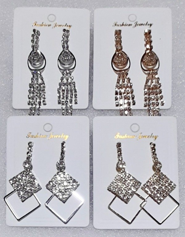 Producto - Aros colgantes de strass 150 1228/ 150 1239 AB 11/25