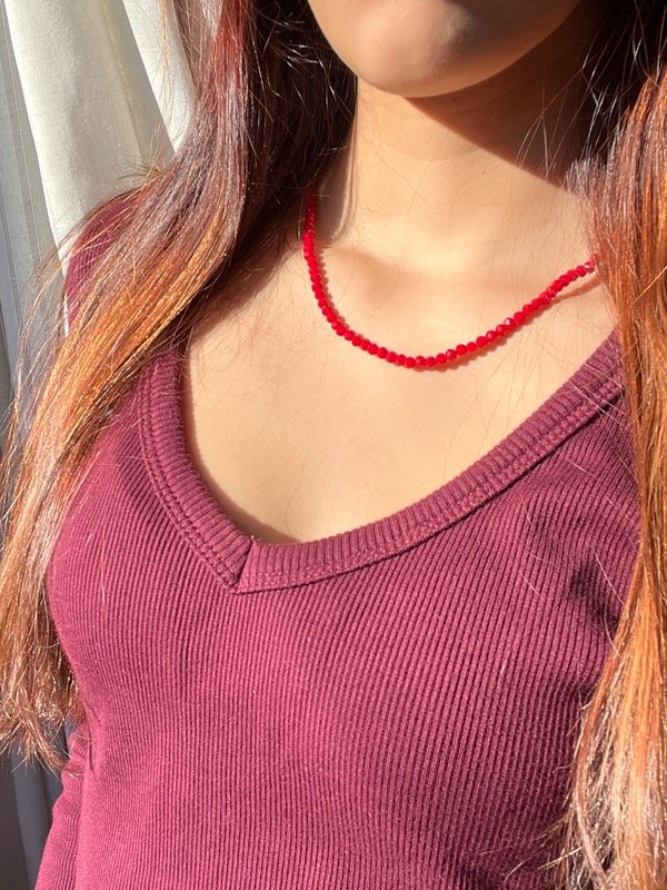 Producto - Collar cristal rojo