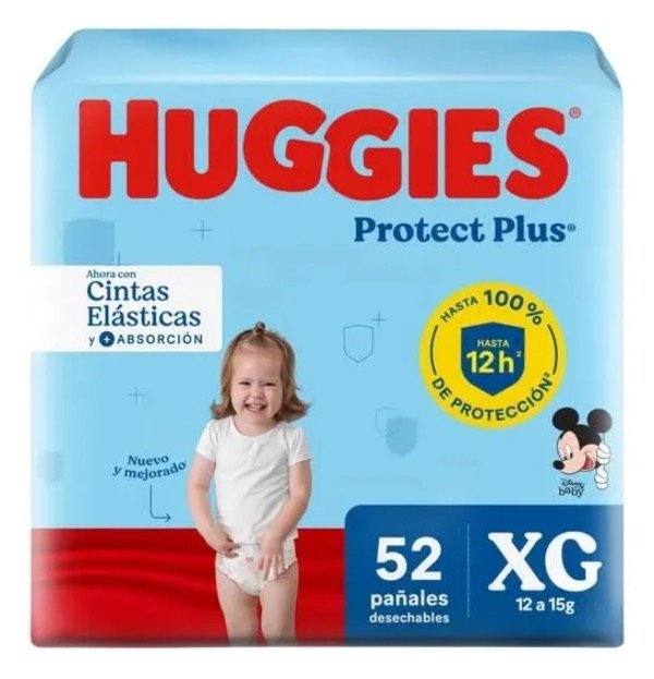 Producto - Huggies Protect Plus XG 52 unidades