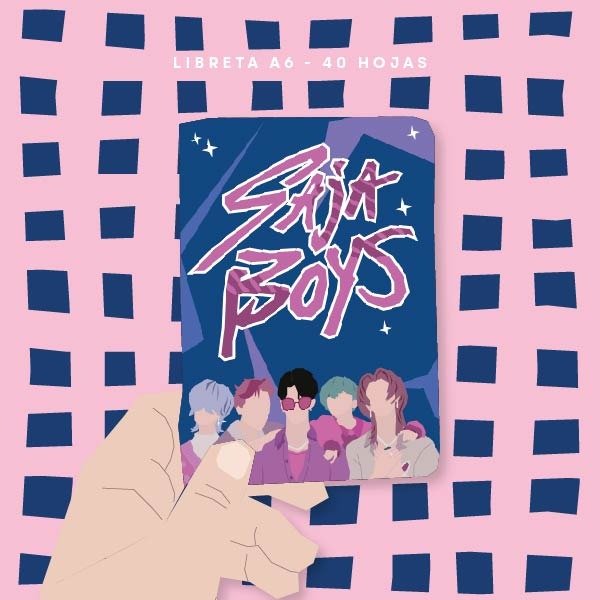 Producto - LIBRETA A6 - saja boys - Kpop Demon Hunters - holográfico