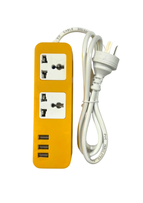 Producto - ZAPATILLA 2 PUERTOS Y 3 USB 4836