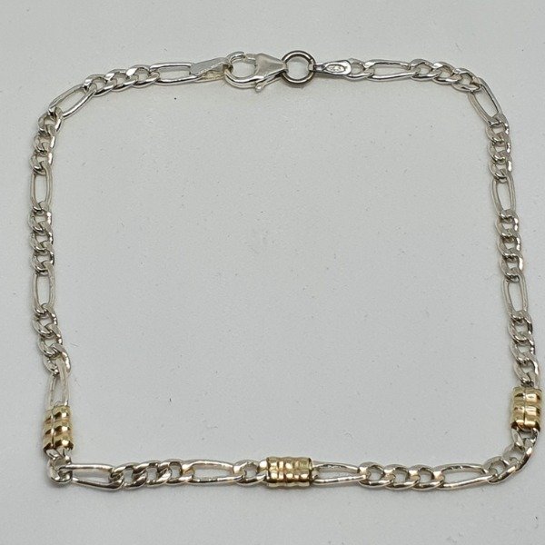 Producto - Pulsera 3x1 080 Plata y Oro