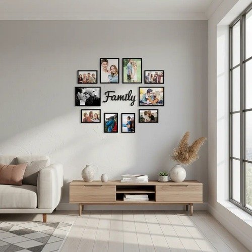 Producto - Portaretratos Frase Familia Decorativo Pared 6 U - 3