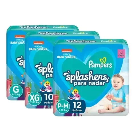 Producto - Pampers Splashers Mx12 Gx11 XGx10