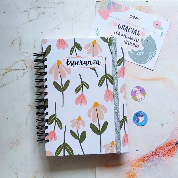 Producto - Cuaderno pediátrico nena - con nombre en la tapa