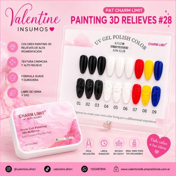 Producto - PAT CHARM LIMIT PAINTING 3D RELIEVES#28