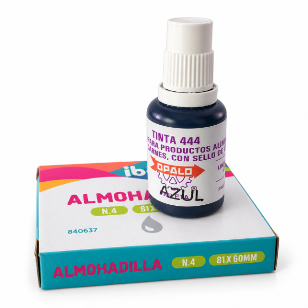Producto - Tinta comestible azul y almohadilla