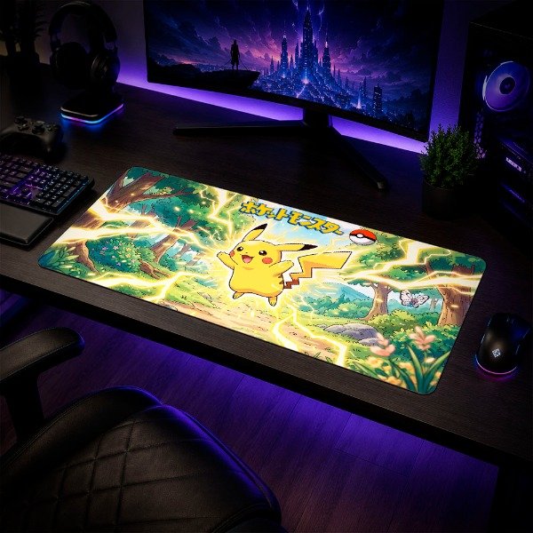 Producto - Mousepad Pokemon Pikachu II 60x30cm