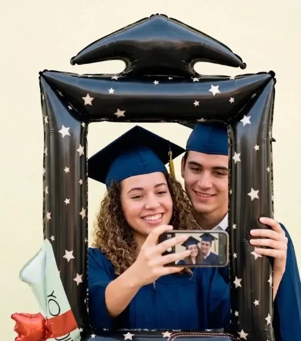 Producto - Globo Metalizado Cuadro Selfie Egresados Birrete y Diploma - 1