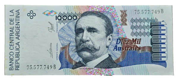 Producto - 10.000 Australes (De Paul - Gonzalez Fraga) Bott.2880 Aunc c/ox. - 0