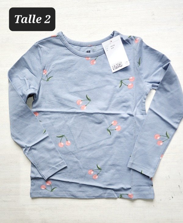 Producto - Remera manga larga HyM talle 2 cereza