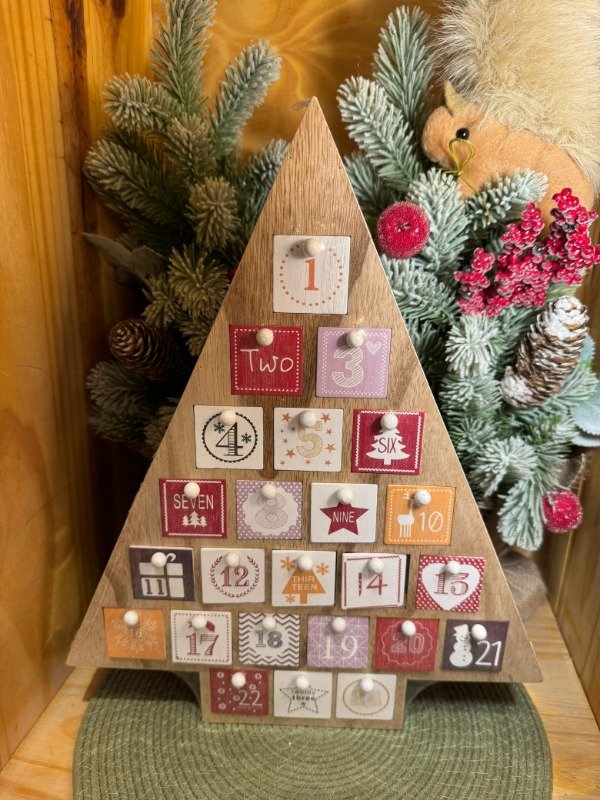 Producto - Calendario de Adviento de madera  (Efectivo: 99.920)
