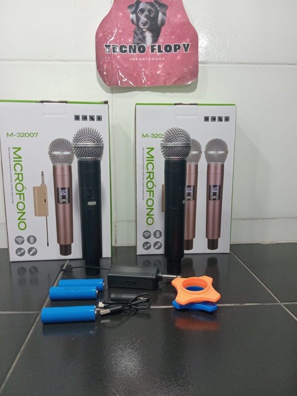 Producto - Microfono x2 inalambrico recargable