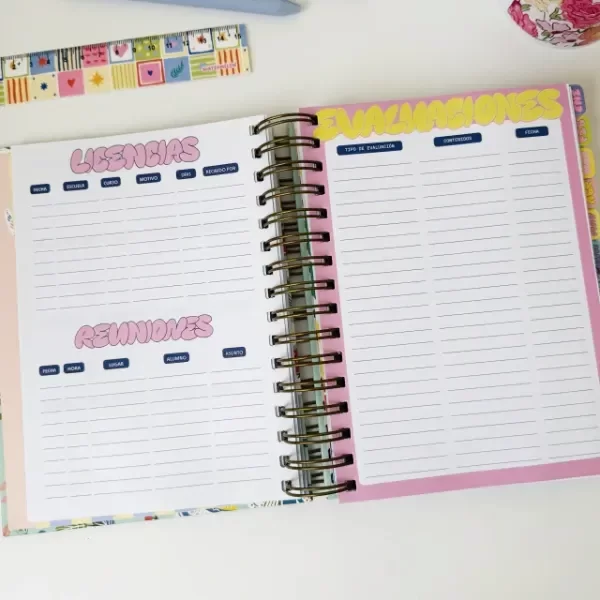 Producto - AGENDA LILAS - Semana a la vista DOCENTE - 4