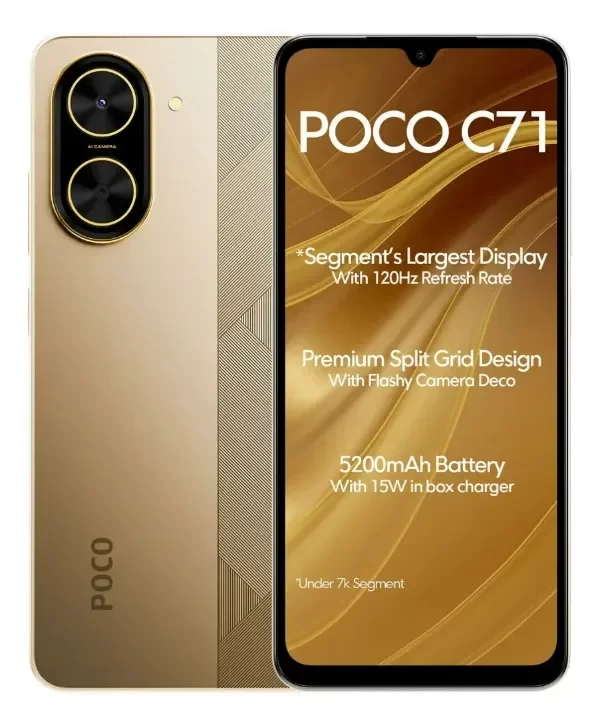 Producto - CELULAR XIAOMI POCO C71 128GB 4GB GOLD
