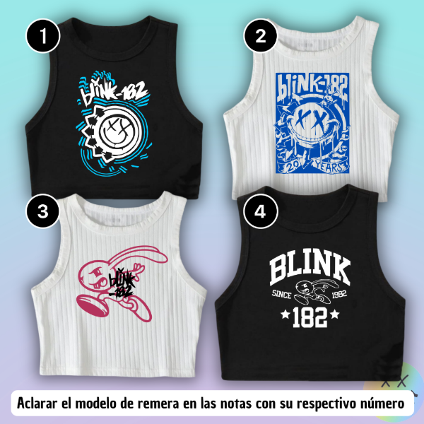 Producto - Musculosas Blink-182